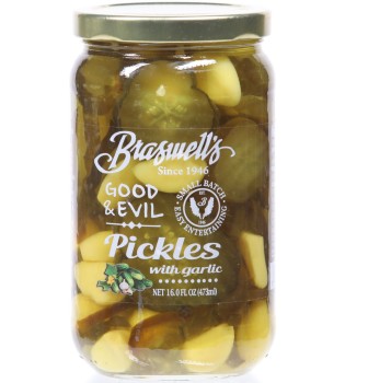 Good & Evil Pickles with Garlic 16 oz