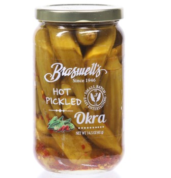 Hot Pickled Okra 14.5 oz