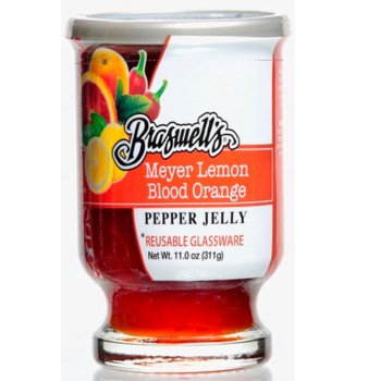 Meyer Lemon Blood Orange Pepper Jelly 11 oz (Reusable Glassware)